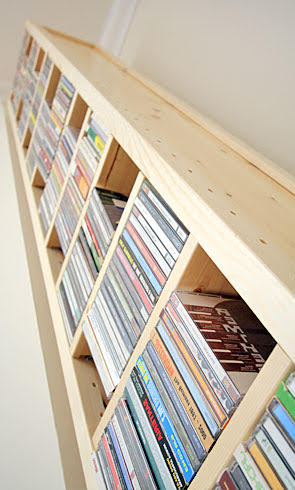 Shelving with CDs