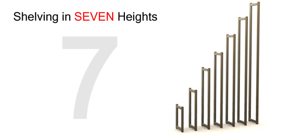 Available in 7 heights